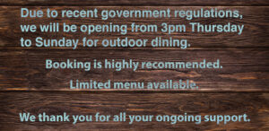 MV Cill Airne restaurant open from Thursday to Sunday